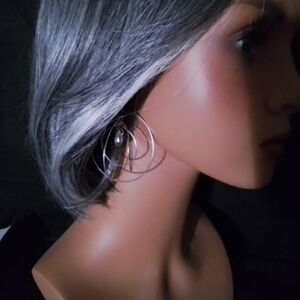 Elegant Silver Hoop Earrings